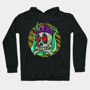 Skull and bones with love Hoodie